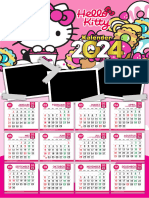 Template Kalender 2024 Tema Hello Kity