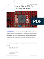 How To Design A BGA in PCB For Manufacturability and Cost