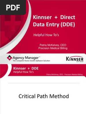 Kinnser Direct Data Entry Dde Home Care Healthcare