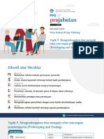 Topik 5 - Fase Prototyping Dan Testing Mengembangkan Dan Menguji Coba Rancangan Pembelajaran