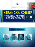 Kerangka Konsep Variabel, Definisi Operasional Dan Hipotesis