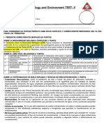 ECOLOGY AND ENVIRONMENT TEST-1 II CICLO Respuestasss