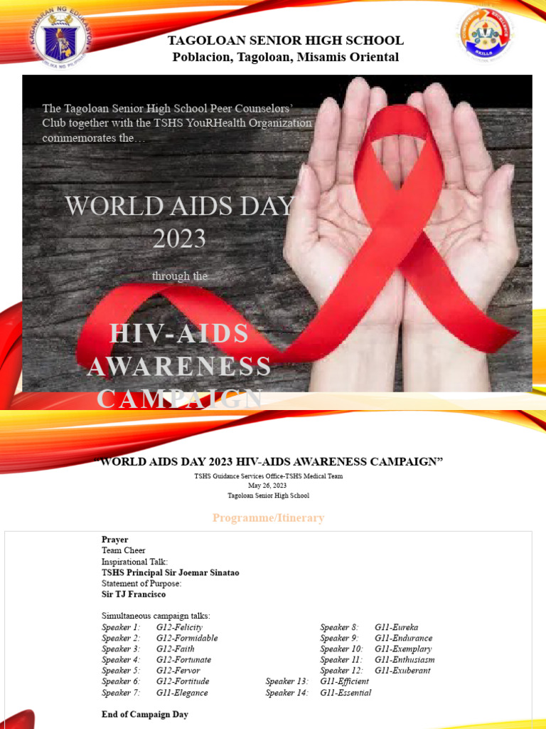 Hiv-Aids Campaign Yh 2023 | PDF