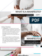 What Is A Manifesto