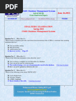 CS403 Objective Mega File For Final Term