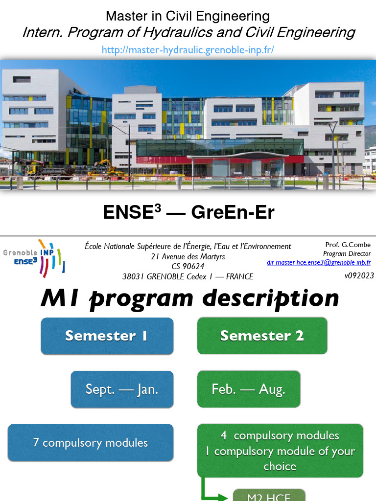Master in Civil Engineering Program Overview | PDF | Hydrology ...
