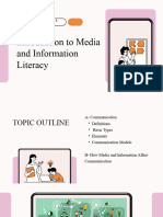 Introduction To Media Information Literacy
