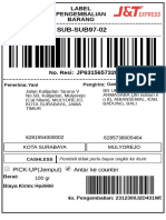 Shipping Label 2312300J2D431W5