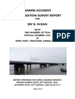 MV B. OCEAN - Accident Survey Report August 2023