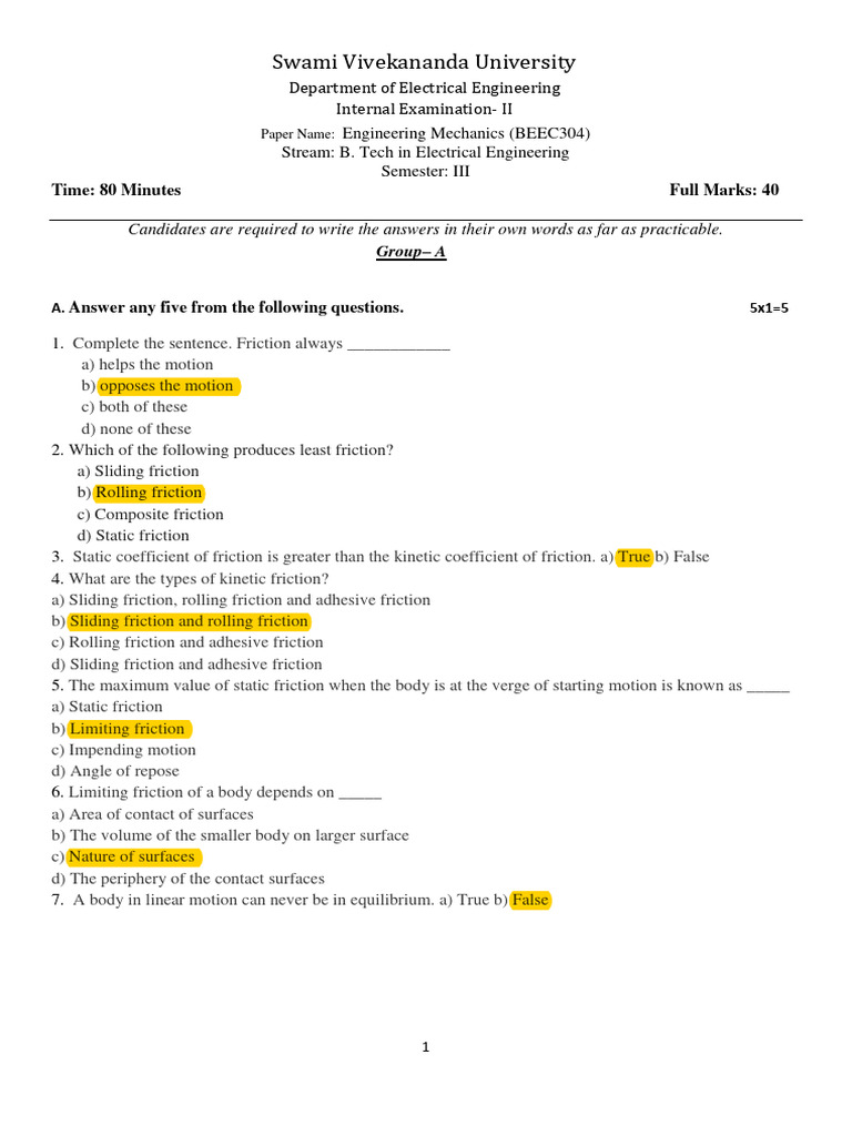 Friction Concepts in Engineering Mechanics | PDF | Friction | Force
