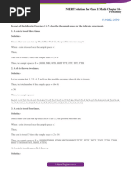 Ncert Solutions For Class 11 Maths May22 Chapter 16 Probability