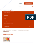 Sistema Político - Organización Del Estado Español - Administración Pública y Estado - Punto de Acceso General