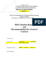 Day 5 - Sample Format For Bid Evaluation Report