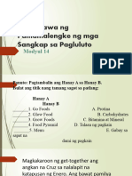 EPP HE MODYUL 14-Pagsagawa NG Pamamalengke NG Mga Sangkap Sa Pagluluto