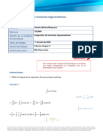 Formato Integración de Funciones Trigonométricas