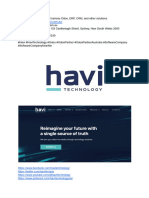 Havi Technology Pty LTD: Odoo Partner Australia