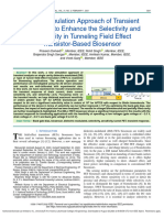 A New Simulation Approach of Transient Response to Enhance the Selectivity and Sensitivity in Tunne