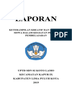 Laporan Keterampilan Kreatif Dan Inovatif Dalam Proses Pembelajaran