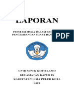 Laporan Prestasi Lomba Siswa Dalam Minat Dan Bakat