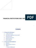 2financial Markets and Institutions Chapter 2 - Institutions - Summarized