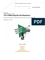 3 P's of Measuring The User Experience