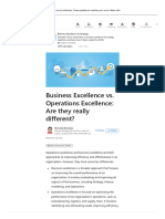 Business Excellence vs. Operations Excellence - Are They Really Different - LinkedIn