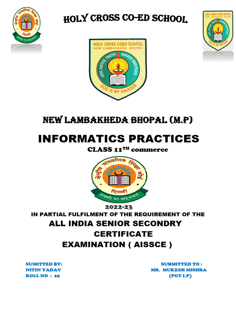 Class 11 Commerce IP Project | PDF | Databases | Information Science