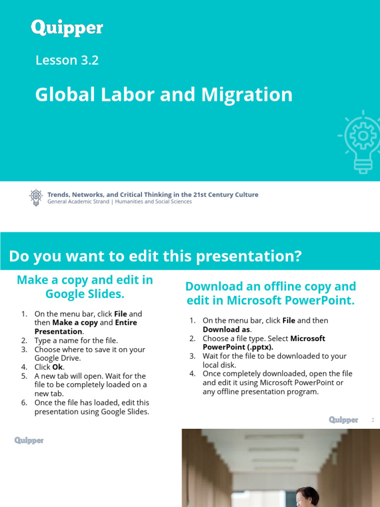 Migration and Labor in Globalization | PDF | Employment | Immigration