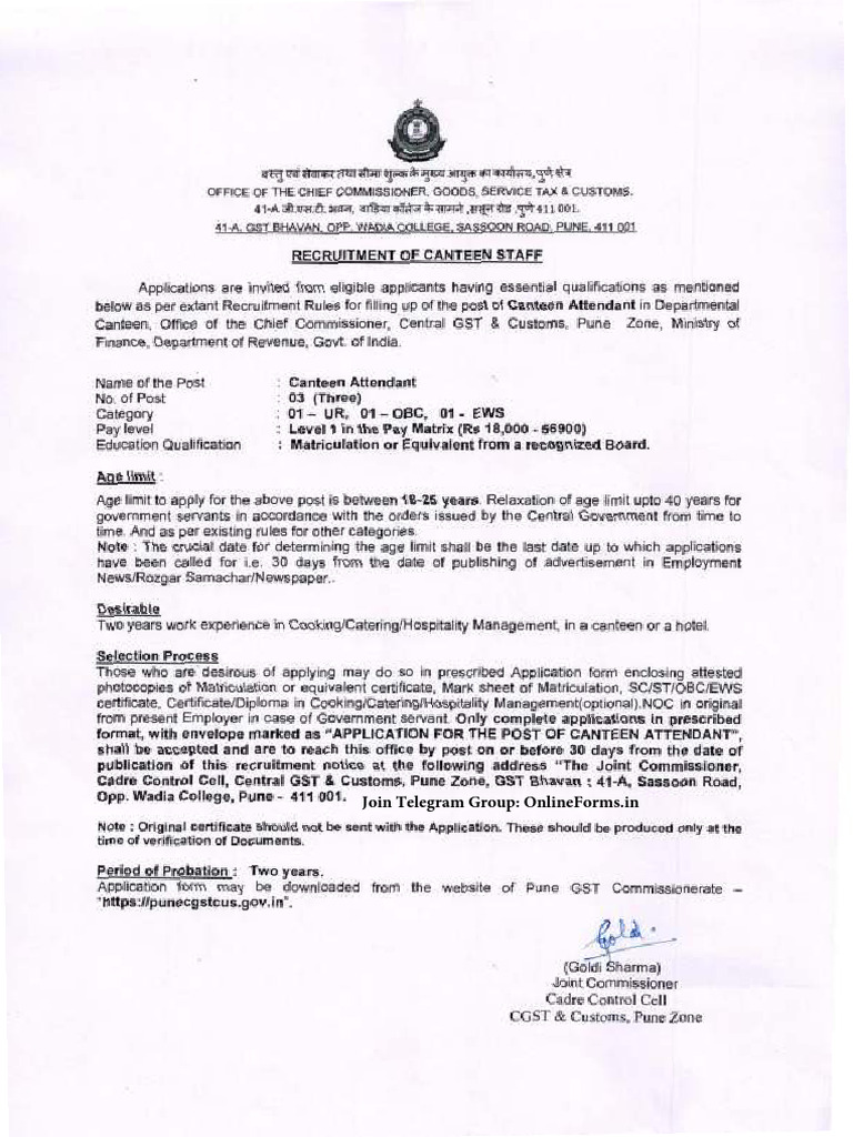 pune-cgst-canteen-attendant-notification-11052023-pdf-governance