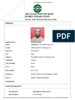 Kwarapoly Portal - Completed Application