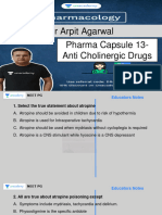 DR Arpit Agarwal Pharma Capsule 13 - Anti Cholinergic Drugs