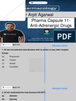 DR Arpit Agarwal Pharma Capsule 11 - Anti Adrenergic Drugs