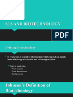 STS and Biotechnology