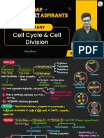 CELL CYCLE and CELL DIVISION (One Shot) - Class Notes - NEET Mind Map