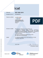 Certificat: Tüv Rheinland Cert GMBH Am Grauen Stein 51105 Köln