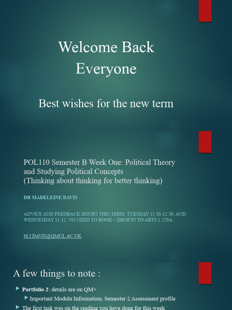 Concepts in Political Thinking | PDF | Rationality | Theory