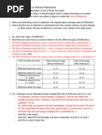 Reflection Rules for Diagonal Lines | PDF