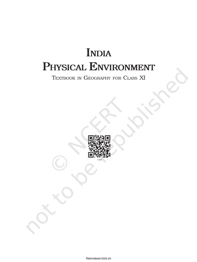 Class XI Geography: Physical Environment | PDF