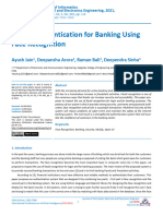 Secure Authentication For Banking Using Face Recog