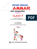 Pdfcoffee.com Elementary English Grammar Class 1 PDF Free