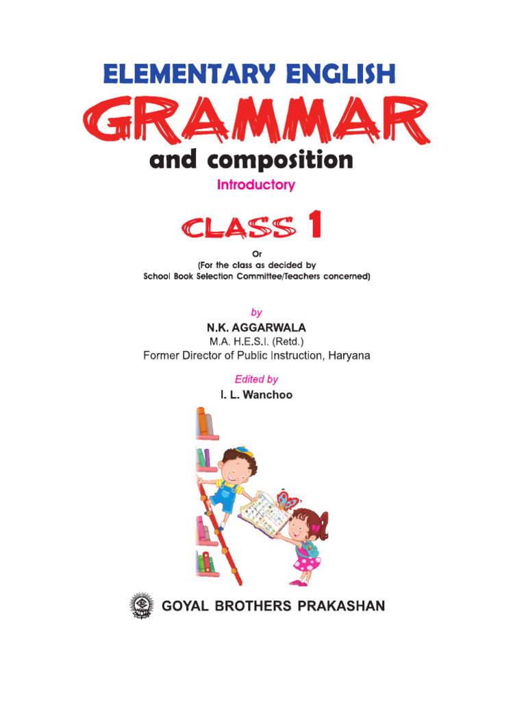 Elementary English Grammar Class 1 PDF Free | PDF