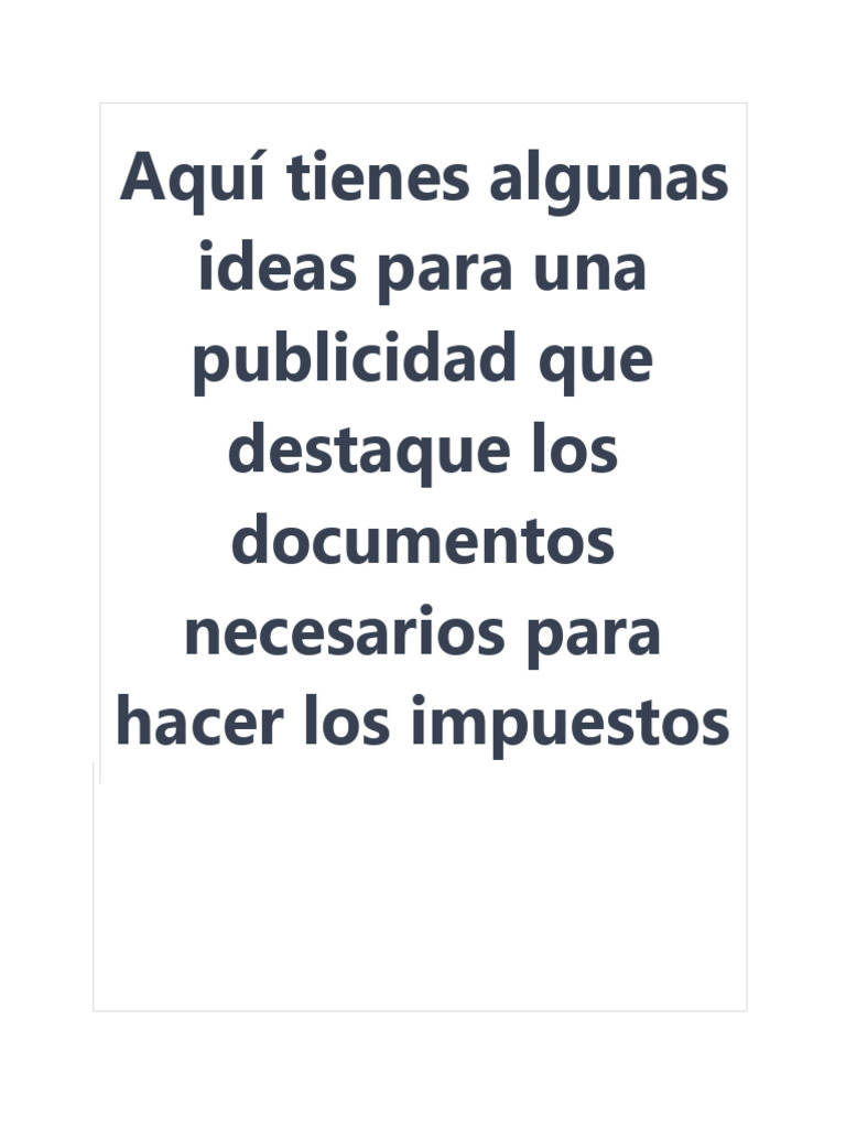 Ideas para Publicidad | PDF | Finanzas y dinero