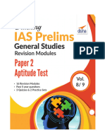 Aptitude Test Paper-2 Cracking IAS General Studies Prelims-Disha