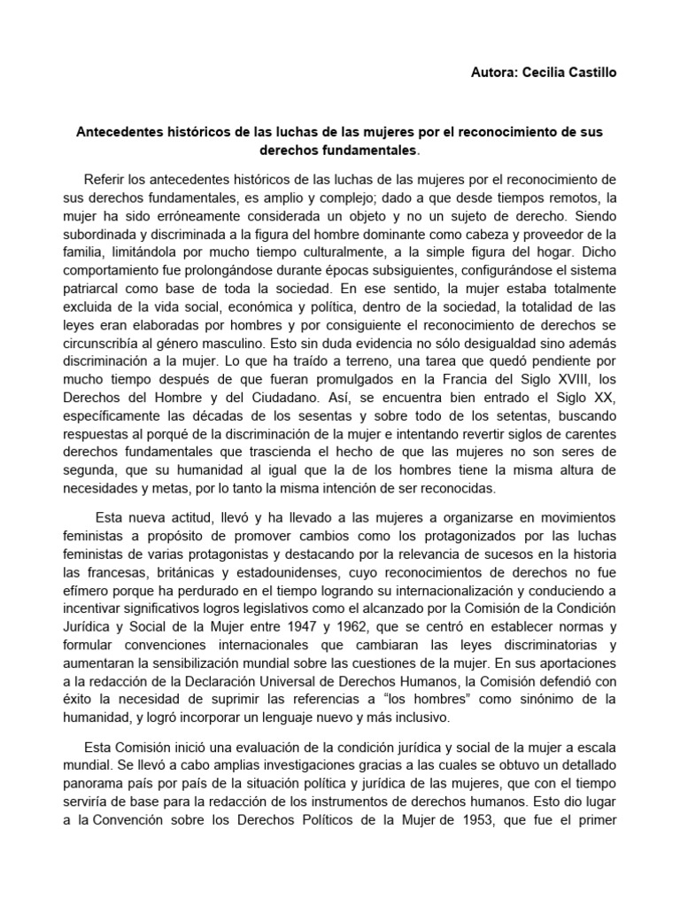 Derechos Humanos de La Mujer | PDF | La violencia contra las mujeres ...