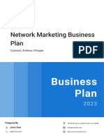 Network Marketing Business Plan Example