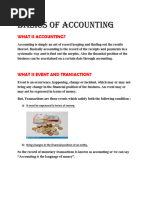 Meaning of Accounting, Terminology, Ifrs