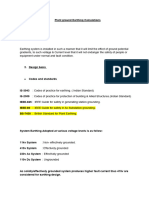 Plant Ground Earthing Calculations