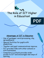 The Role of ICT Higher in Education!