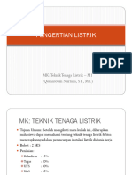 M1. Pengertian Listrik