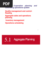 Chapter 5 Operation Planning and Controllig